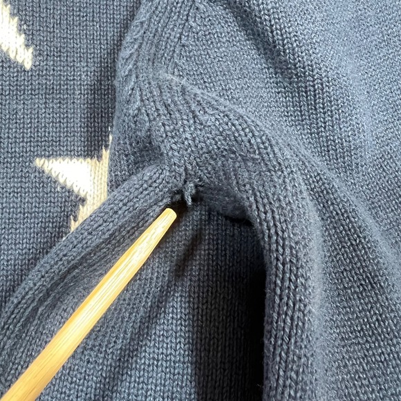 Crystal Kobe Cardigan Women's XL Blue Stars & Stripes Flag 4th‎ of July Teacher - Picture 4 of 10